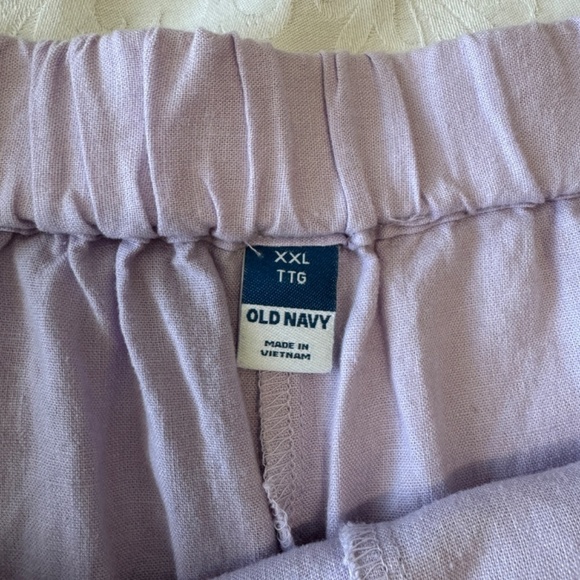 Old Navy Women's Mauve Linen Blend Faux Wrap Casual Walking Shorts Size XXL - Picture 7 of 16
